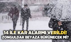 14 ile kar alarmı verildi: Zonguldak beyaza bürünecek mi?