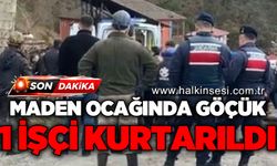 Maden ocağında göçük! 1 işçi kurtarıldı