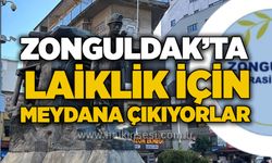 Zonguldak’ta Laiklik için Meydana çıkıyorlar