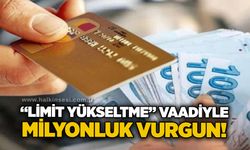 “Limit yükseltme” vaadiyle milyonluk vurgun!
