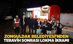 Zonguldak Belediyesi’nden Teravih sonrası lokma ikramı