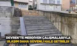 Devrek’te merdiven çalışmalarıyla ulaşım daha güvenli hale getirildi