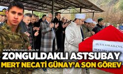 Zonguldaklı Astsubay Mert Necati Günay son yolculuğuna uğurlandı