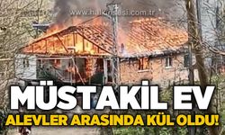 Müstakil ev, alevler arasında kül oldu!