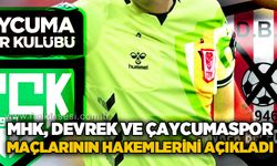 MHK, Devrek ve Çaycumaspor maçlarının hakemlerini açıkladı