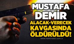 Mustafa Demir, alacak-verecek kavgasında vurularak öldürüldü!