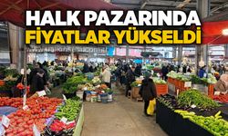 Halk pazarında fiyatlar yükseldi