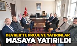 Devrek’te proje ve yatırımlar masaya yatırıldı