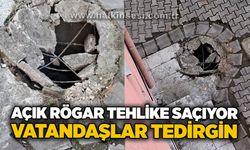 Açık rögar tehlike saçıyor: Vatandaşlar tedirgin