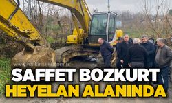Saffet Bozkurt heyelan alanında