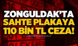 Zonguldak'ta sahte plakaya 110 bin TL ceza!