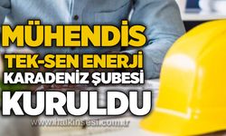 Mühendis Tek-Sen Enerji Karadeniz Şubesi kuruldu