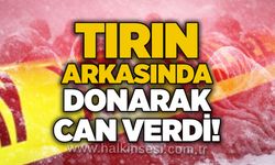 Tırın arkasında donarak can verdi!