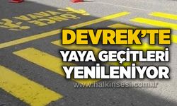 Devrek’te yaya geçitleri yenileniyor