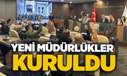 Yeni müdürlükler kuruldu