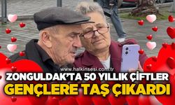 Zonguldak’ta 50 yıllık evli çiftler gençlere taş çıkardı