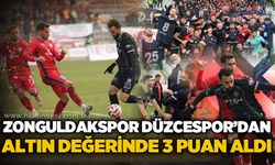 Zonguldakspor Düzcespor'dan altın değerinde 3 puan aldı