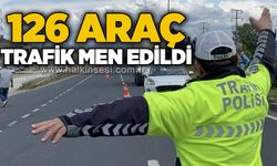 Bayram denetimleri kapsamında 126 araç trafik men edildi