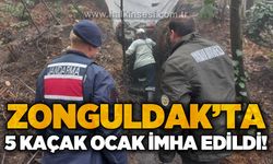 Zonguldak'ta 5 kaçak maden ocağı imha edildi