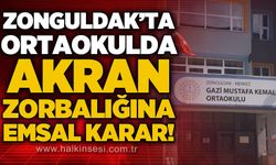 Gazi Mustafa Kemal Ortaokulu'nda akran zorbalığına emsal karar!