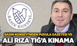Basın Konseyi’nden Pusula Gazetesi ve Ali Rıza Tığ’a kınama