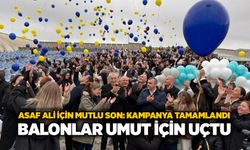 Asaf Ali için mutlu son: Kampanya tamamlandı, balonlar umut için uçtu