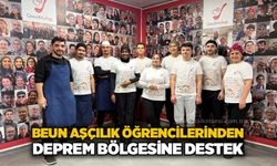 BEUN aşçılık öğrencilerinden deprem bölgesine destek