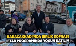 Bakacakkadı’nda birlik sofrası: İftar programında yoğun katılım