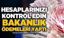 Hesapları kontrol edin: Ödemeler yapıldı