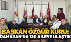 Kızılay Kozlu Şube Başkanı Özgür Kuru: “Ramazan ayında 120 aileye ulaştık"