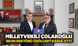 Milletvekili Çolakoğlu, BEUN Rektörü Özölçer’i kabul etti