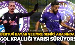 Gol krallığı yarışı 52 Ordu’dan Emre Gemici ve Ereğli’den Bertuğ Bayar arasında geçiyor!