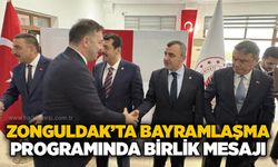 Zonguldak’ta bayramlaşma programında birlik mesajı