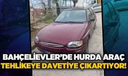 Zonguldak'ta okul önündeki araç tehlikeye davetiye çıkartıyor!