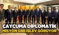 Çaycuma diplomatik misyon gibi işlev görüyor