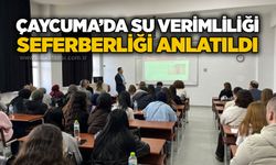 Çaycuma’da su verimliliği seferberliği anlatıldı