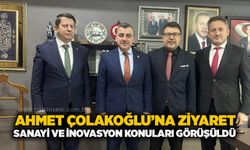 Ahmet Çolakoğlu’na ziyaret: Sanayi ve inovasyon konuları görüşüldü