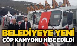 Belediyeye yeni çöp kamyonu hibe edildi