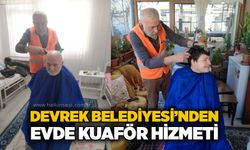 Devrek Belediyesi’nden evde kuaför hizmeti