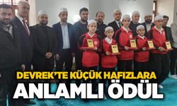 Devrek’te küçük hafızlara anlamlı ödül