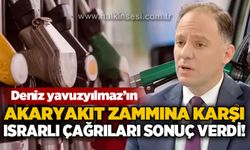 Deniz Yavuzyılmaz’ın ısrarlı çağrıları sonuç verdi: Akaryakıtta yeniden eşel mobil sistemi