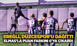 Ereğli, Düzcespor’u dağıttı, Elmas’la puan farkını 6’ya çıkardı