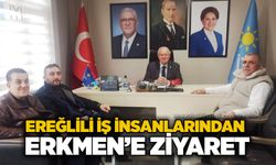Ereğlili iş insanlarından Erkmen’e ziyaret
