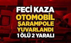 Feci Kaza: Otomobil Şarampole Yuvarlandı, 1 Ölü 2 Yaralı