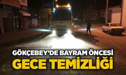 Gökçebey’de bayram öncesi gece temizliği