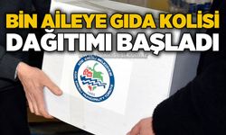 Bin aileye gıda kolisi dağıtımı başladı