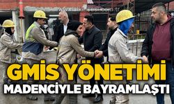 GMİS yönetimi madenciyle bayramlaştı