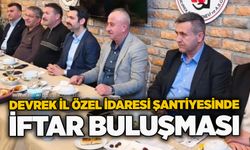 Devrek İl Özel İdaresi şantiyesinde iftar buluşması