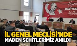 İl Genel Meclisi’nde maden şehitlerimiz anıldı