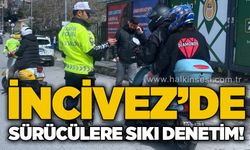 İncivez'de trafik denetimi: Motosiklet ve otomobil sürücüleri uyarıldı
